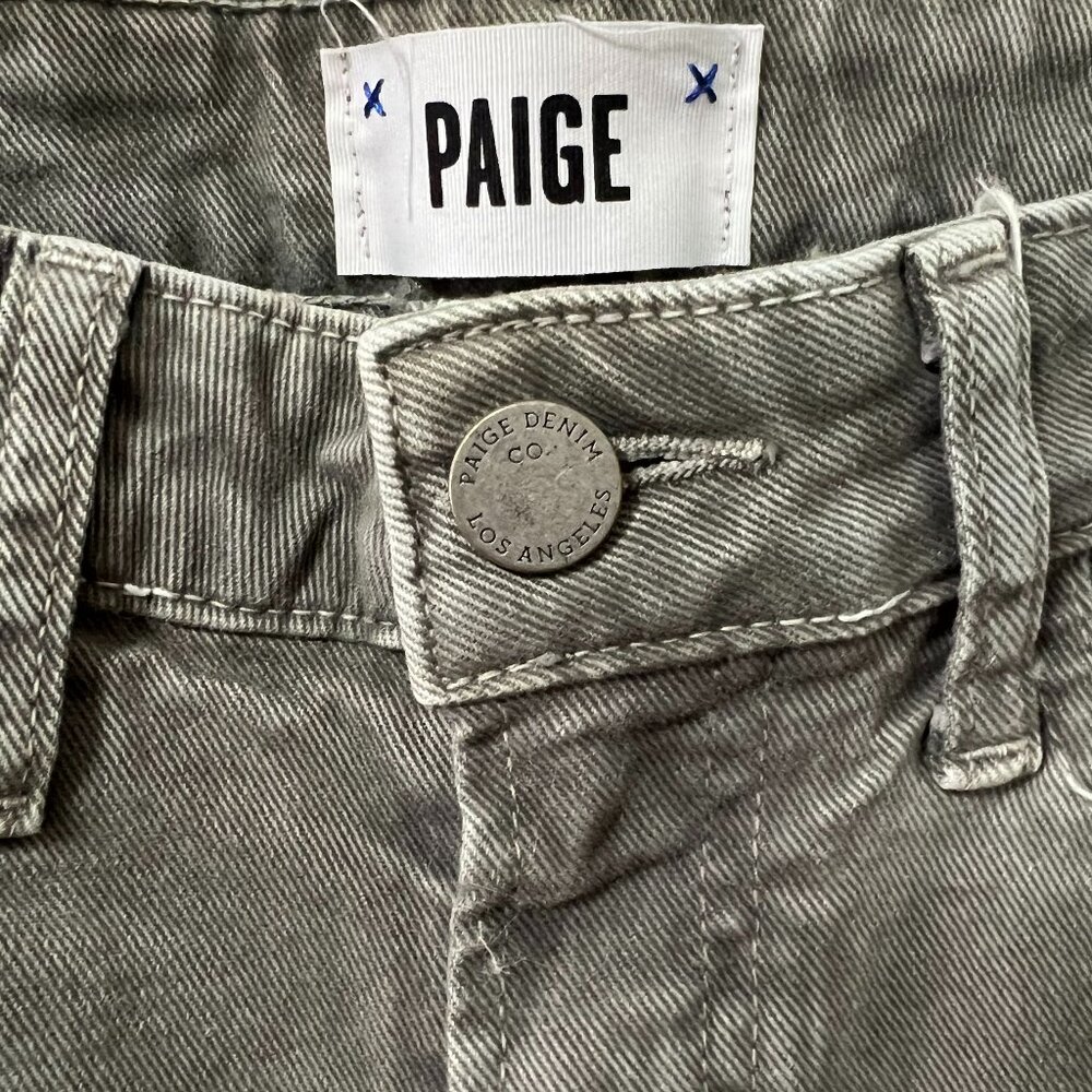 Paige Olive Grey Jeans - Picture 5 of 6